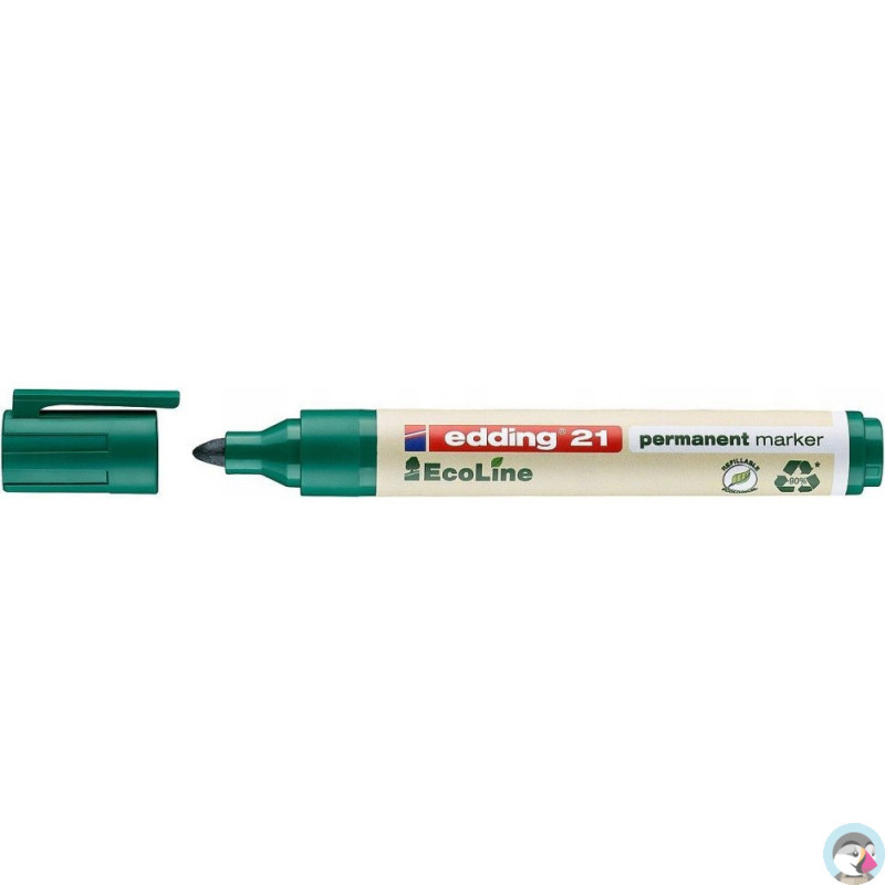 Marker permanentny ekologiczny okrągła końcówka zielony 21/004/ZI ED EDDING