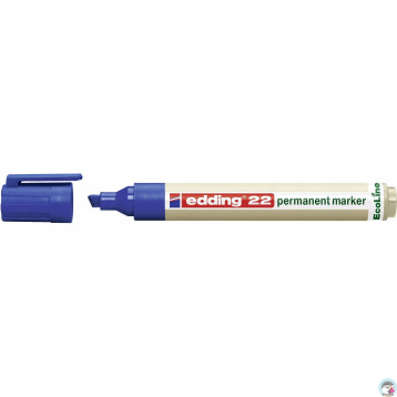 Marker permanentny ekologiczny ścięta końcówka niebieski 22/003/N ED EDDING