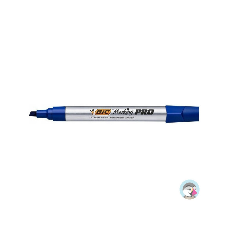 Marker permanentny PRO niebieski ścięta końcówka 964803 BIC