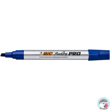 Marker permanentny PRO niebieski ścięta końcówka 964803 BIC