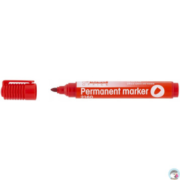 Marker permanentny 2160 czerwony okrągła końcówka 101112 D.RECT