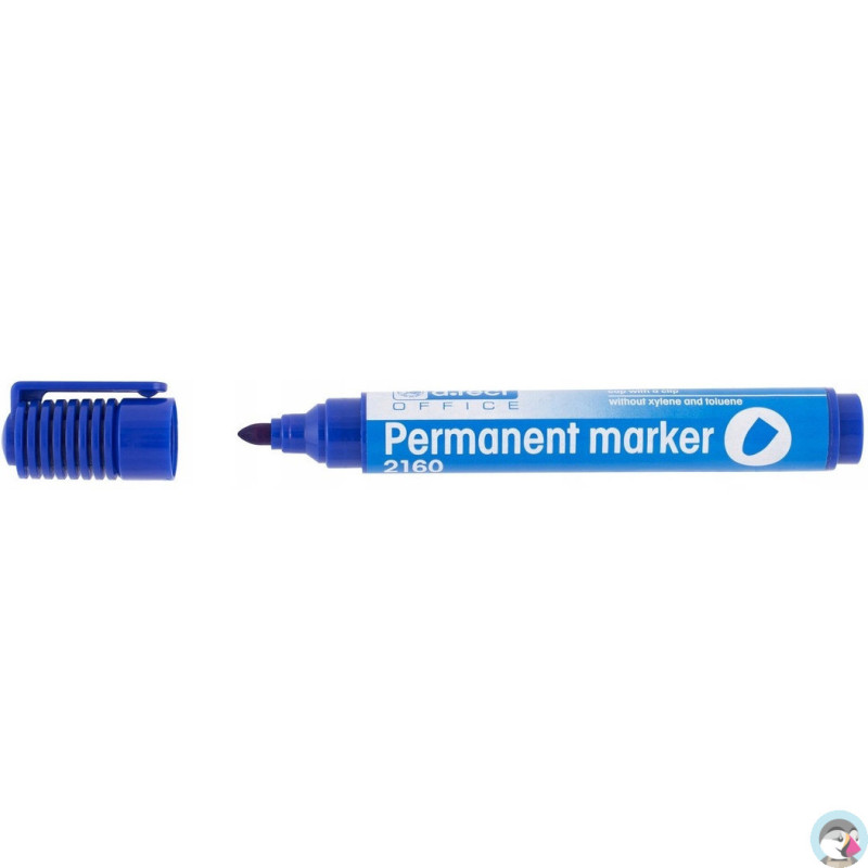 Marker permanentny 2160 niebieski okrągła końcówka 101113 D.RECT