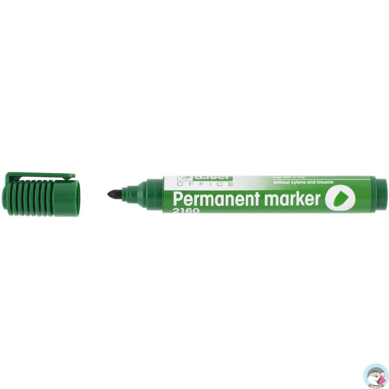 Marker permanentny 2160 zielony okrągła końcówka 101114 D.RECT