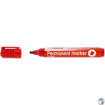 Marker permanentny 2160 czerwony ścięta końcówka 101122 D.RECT