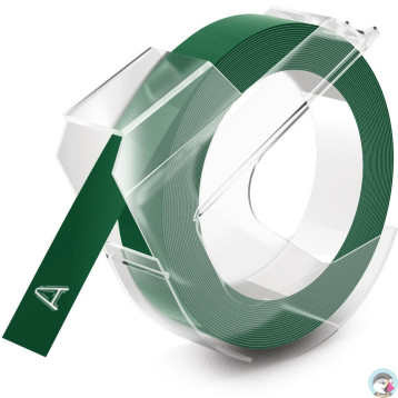 Taśma 3D wytłaczana samoprzylepna 9mm x 3m zielona DYMO S0898160