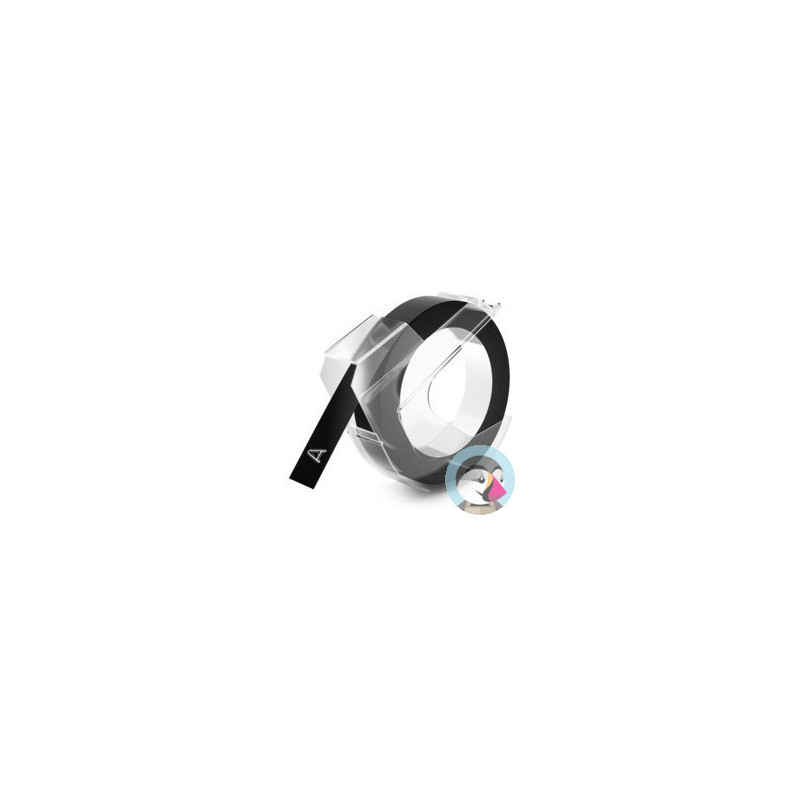 Taśma 3D do wytł.9mm 3m czarna DYMO 520109