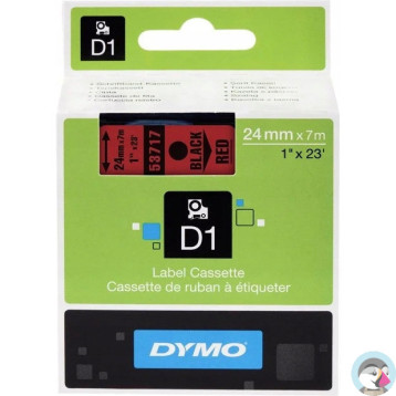 Taśma DYMO D1 24mm/7m czar/cze 53717 S0720970