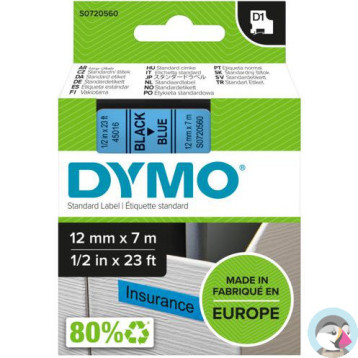 Taśma 12mm/7m czarny /niebieski 45016 DYMO S0720560