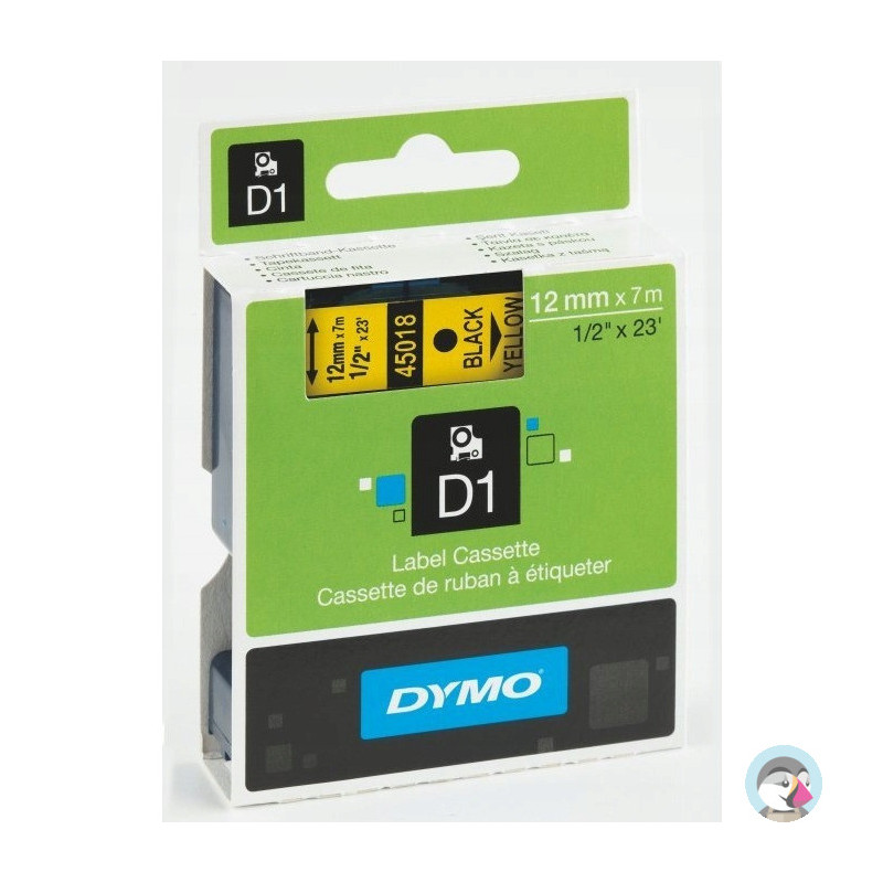 Taśma 12mm/7m czarny /żółta 45018 DYMO S0720580