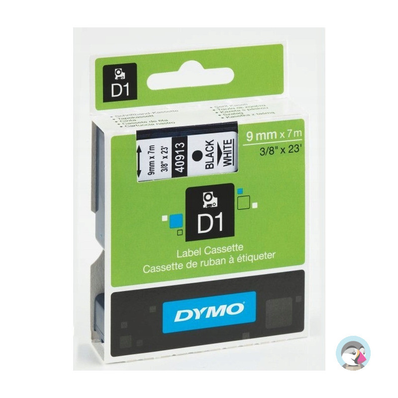 Taśma 9mm/7m czarny /biała 40913 DYMO S0720680