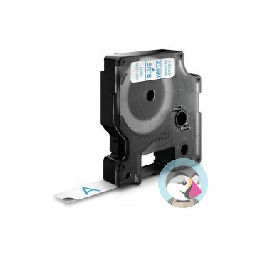 Taśma niebieski nadruk na białym 9mm x 7m DYMO S0720690