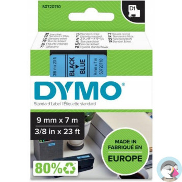 Taśma czarny nadruk na niebieskim 9mm x 7m DYMO S0720710