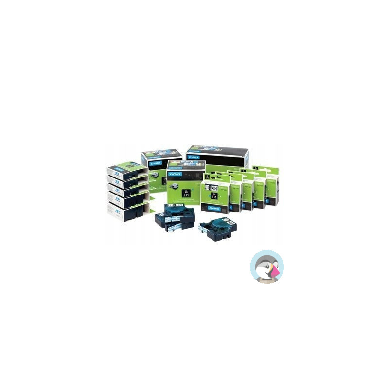 Taśma czarny nadruk na czerwonym 19mm x 7m DYMO S0720870