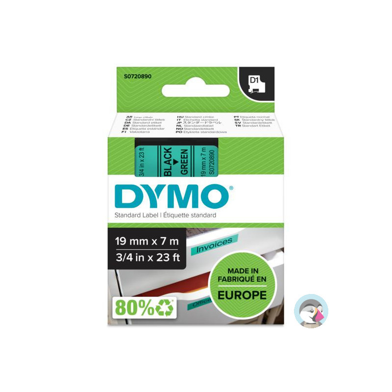 Taśma 19mm/7mm czarny /ziel 45809 DYMO S0720890
