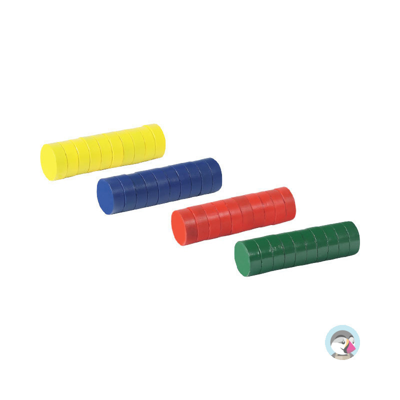 Magnesy kolorowe FANDY 15mm 40szt.171710 130-1890