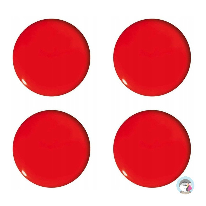Magnesy do tablic czerwone 40mm (4szt.) GM402-C4 TETIS