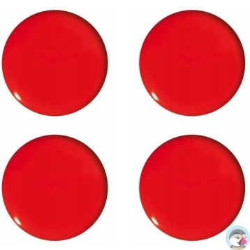 Magnesy do tablic czerwone 40mm (4szt.) GM402-C4 TETIS