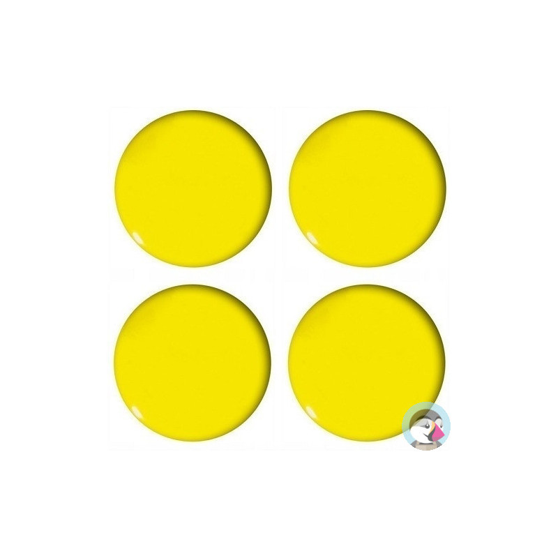 Magnesy do tablic żółte wypukłe 40mm (4szt.) GM303-PY4 TETIS
