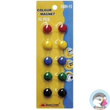 Magnesy ARGO kolorowe WF-15 opakowanie 10sztuk SRH-15