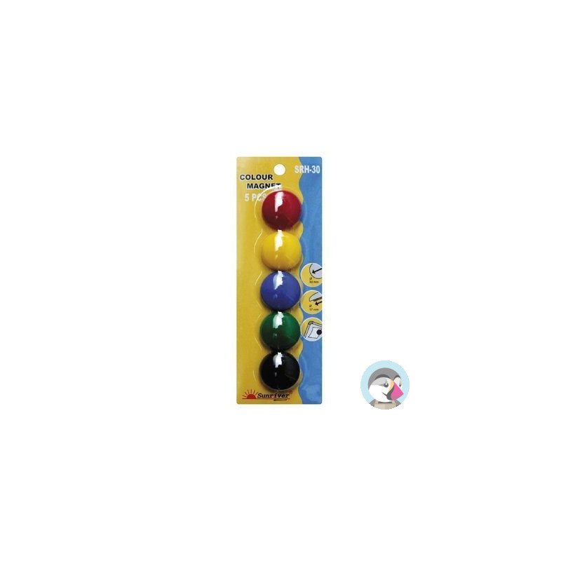 Magnesy kolorowe WF-30 opakowanie 5 sztuk SRH-30 ARGO