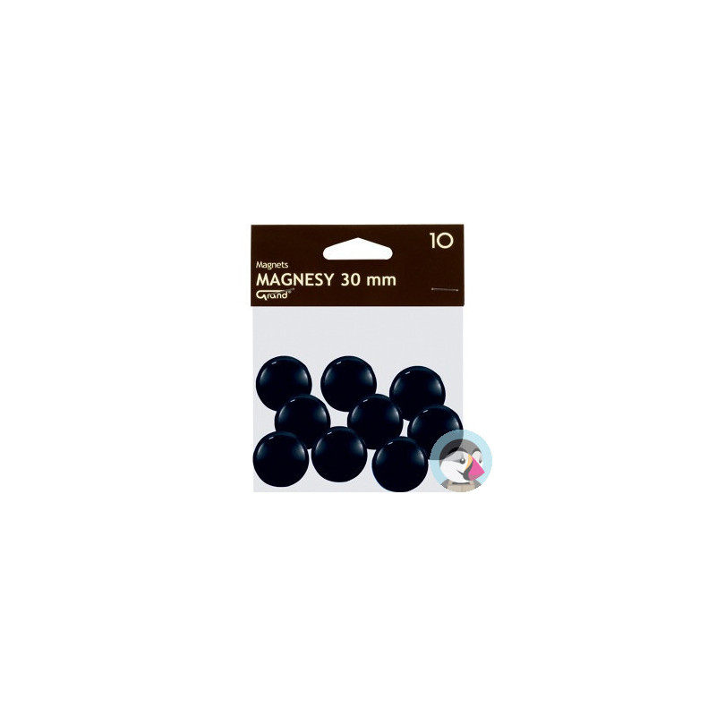 Magnesy 30mm GRAND czarne (10szt.) 130-1694 GRAND