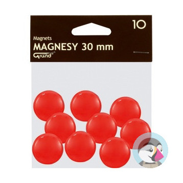 Magnesy 30mm GRAND czerwone (10szt.) 130-1695 GRAND