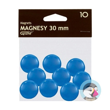 Magnesy 30mm niebieskie (10szt.) 130-1696 GRAND