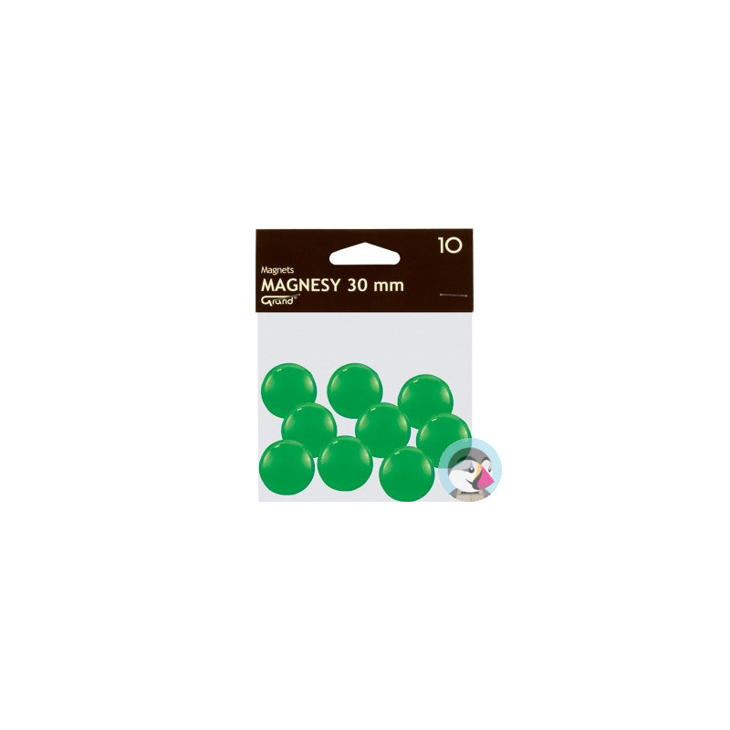 Magnesy 30mm GRAND zielone (10szt.) 130-1697 GRAND
