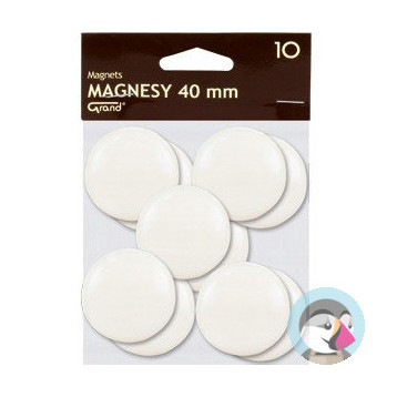 Magnesy 40mm białe (10szt.) 130-1699 GRAND