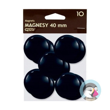 Magnesy 40mm czarne (10szt.) 130-1700 GRAND