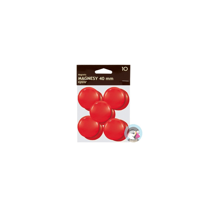 Magnesy 40mm czerwone (10szt.) 130-1701 GRAND