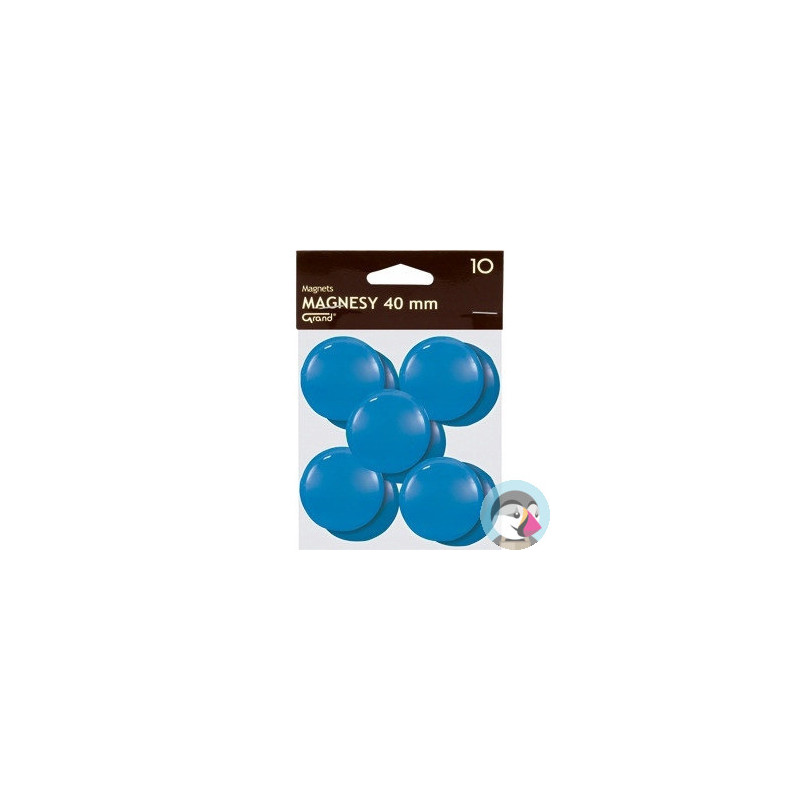 Magnesy 40mm niebieskie (10szt.) 130-1702 GRAND
