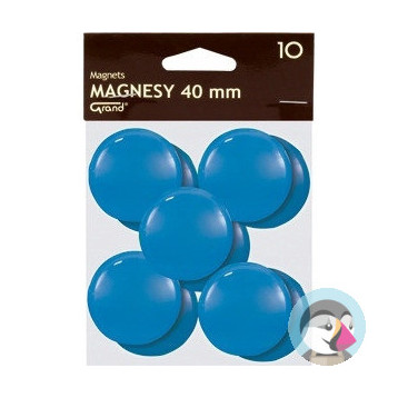 Magnesy 40mm niebieskie (10szt.) 130-1702 GRAND