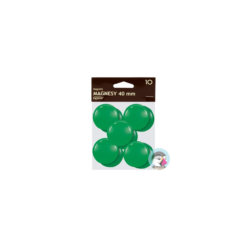 Magnesy 40mm zielone (10szt.) 130-1703 GRAND