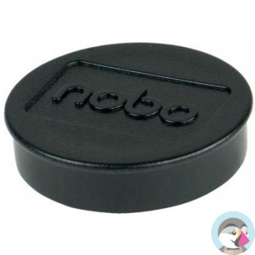 Magnesy do tablic 38 mm (2,5 kg), czarne (10szt.) 1915312 NOBO
