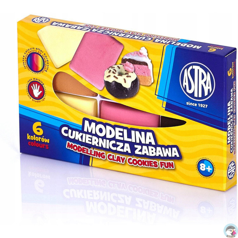 Modelina termoutwardzalna zestaw 6 kolorów CUKIERNICZA ZABAWA 304114001 ASTRA