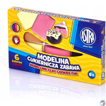 Modelina termoutwardzalna zestaw 6 kolorów CUKIERNICZA ZABAWA 304114001 ASTRA