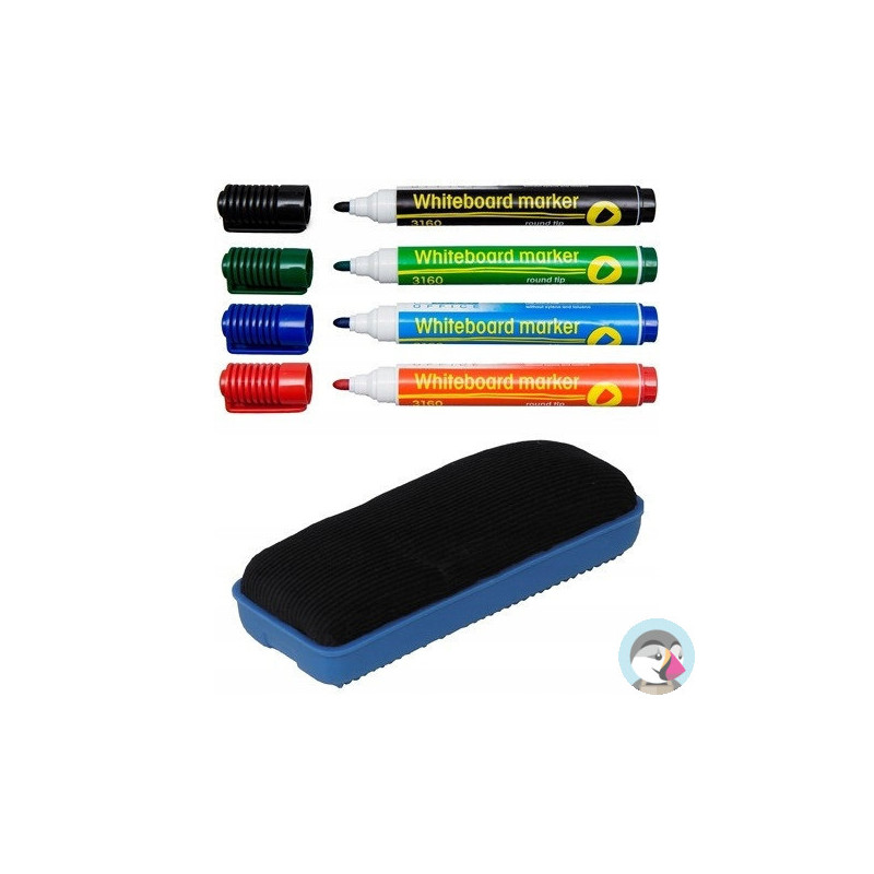 Markery suchościeralny 3160 4szt.z gąbką magnetyczną 105106 D.RECT