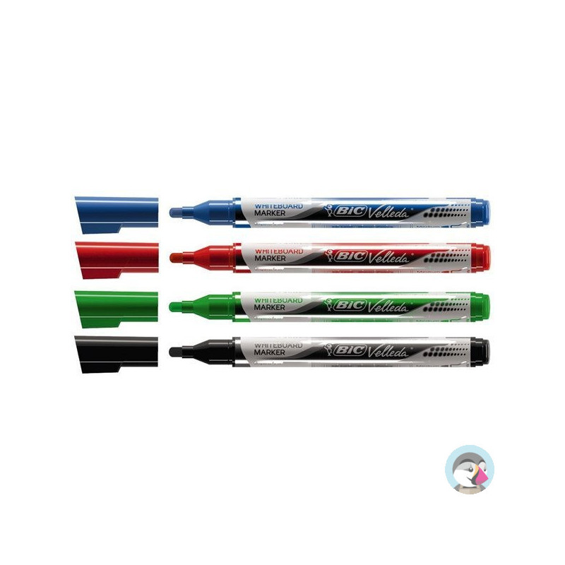 Marker VELLEDA do tablic suchościeralnych zielony okrągły LIQUID INK POCKET 902090 BIC