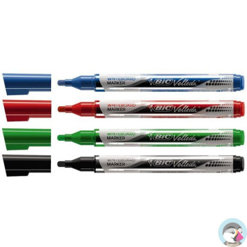 Marker VELLEDA do tablic suchościeralnych zielony okrągły LIQUID INK POCKET 902090 BIC