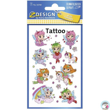 Naklejki tatuaże dla dzieci Wróżki 56768 Z-DESIGN KIDS TATTOO AVERY ZWECKFORM