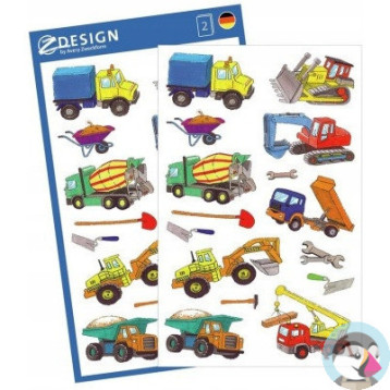 Naklejki dla dzieci NA BUDOWIE 53209 Z-DESIGN AVERY ZWECKFORM