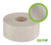 Papier toaletowy JUMBO szary(12szt) 120m makulatura 1 warstwa PJS1120 WELMAX