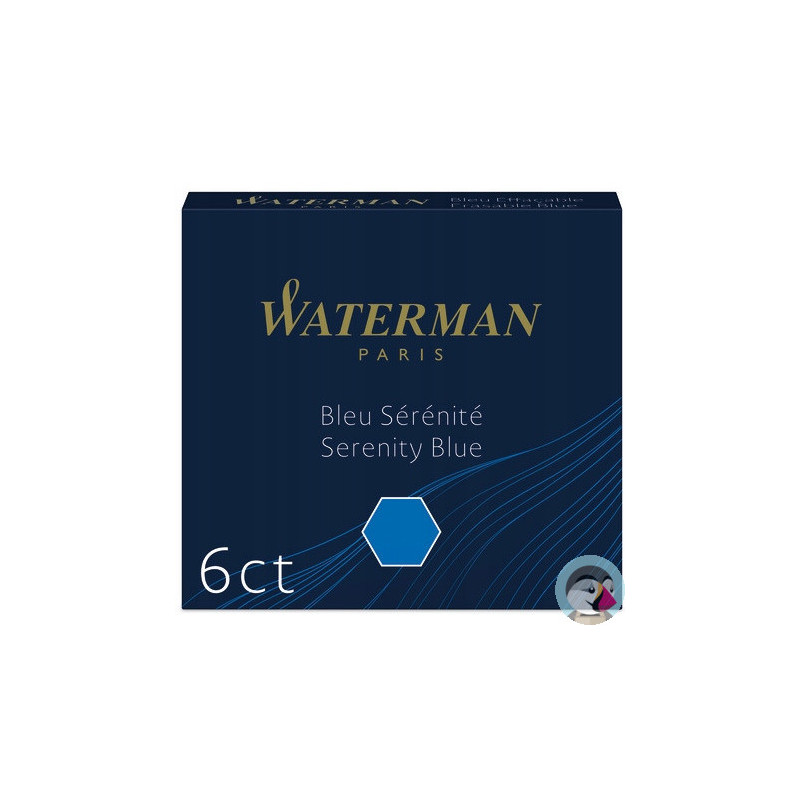 Naboje WATERMAN krótkie niebieskie S0110950