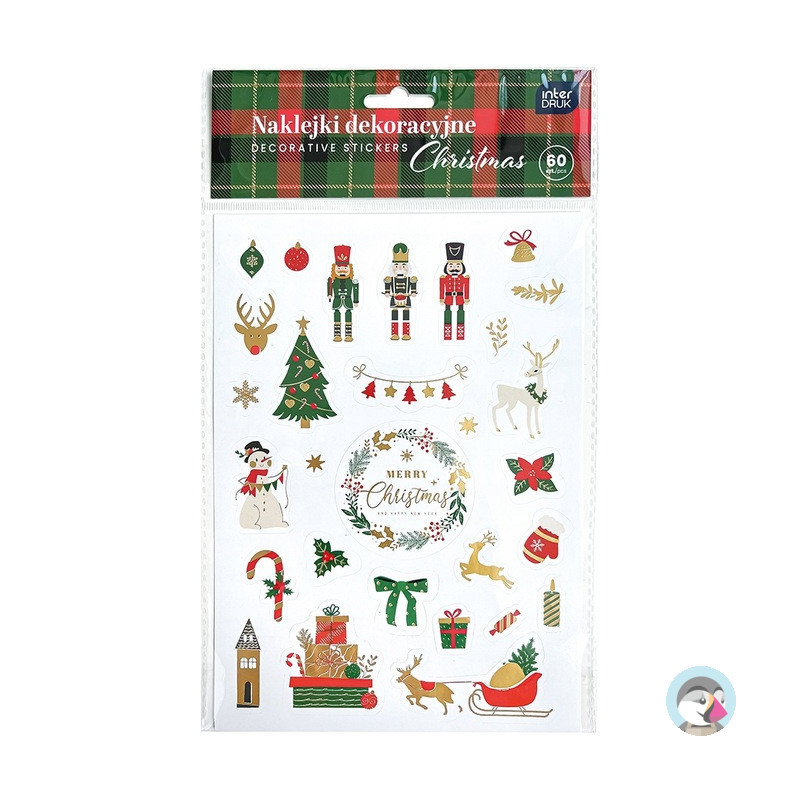 Naklejki dekoracyjne 80szt. CHRISTMAS INTERDRUK
