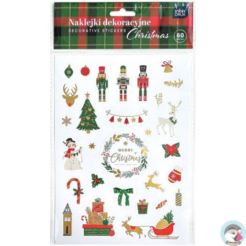 Naklejki dekoracyjne 80szt. CHRISTMAS INTERDRUK