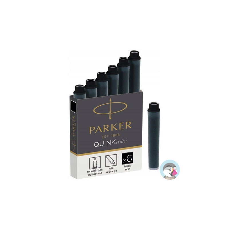 Naboje mini czarne (6szt.) 1950407 PARKER
