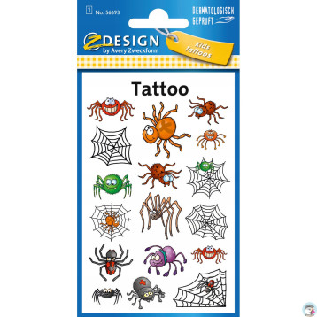 Naklejki tatuaże dla dzieci PAJĄKI 56693 Z-DESIGN KIDS TATTOO AVERY ZWECKFORM