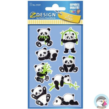 Naklejki dla dzieci 3D PANDY 57297 Z-DESIGN AVERY ZWECKFORM