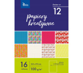 Zeszyt papierów kreatywnych A4 16k 100g KB030-12 TETIS